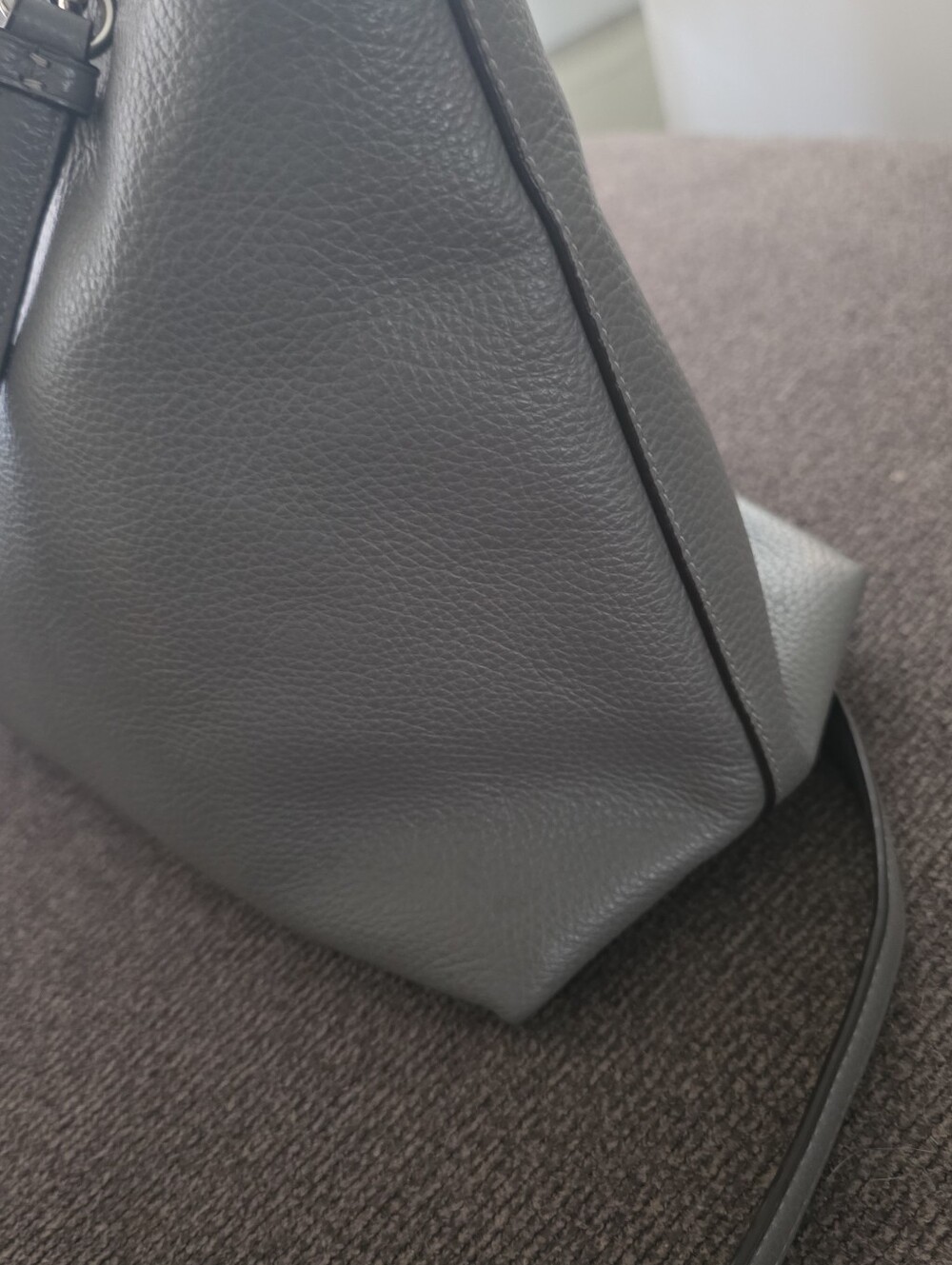 Coach Emma Satchel, Gray Leather - Picture 10 of 15